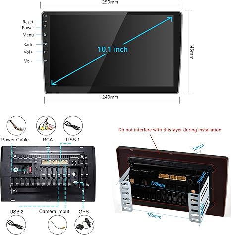 10INCH CAR ANDROID SCREEN (CARPAD) .