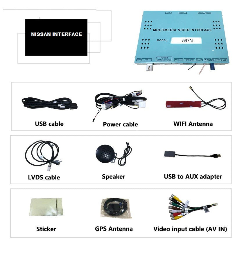 INTERFACE NISSAN 2012-2016 4GB RAM 64GB STORAGE .