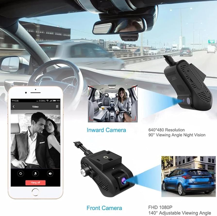 JC400P Integrated Dual-Channel Dashcam