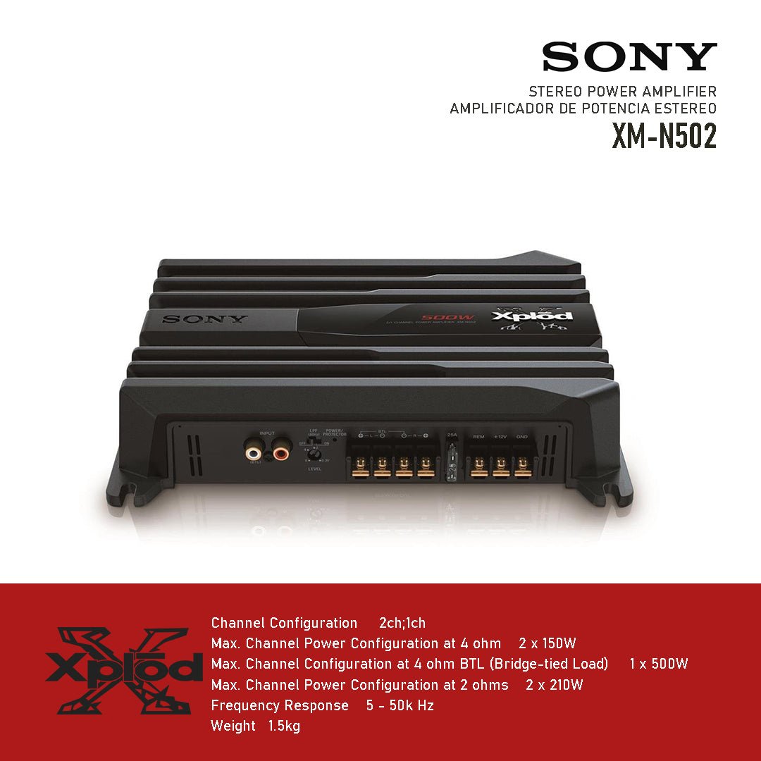 SONY 500W AMPLIFIER (XM-N502M) .