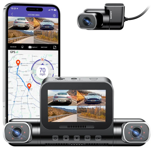 Azdome DashCam M660 4K 3CH or 4CH ULTRA HD with Smart Voice Control 128GB eMMC 24H Parking Mode ("Out of Stock")